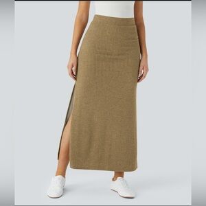 Halara ribbed a-line skirt